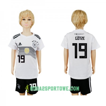 Koszulka Niemcy Gotze 19 Dziecięcy Mistrzostwa Świata 2018 Domowe Stroje Piłkarskie